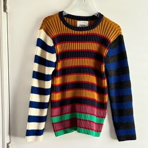Zara mixed stripe sweater.